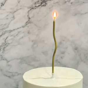 Wavy Candles Gold (+$3.00)
